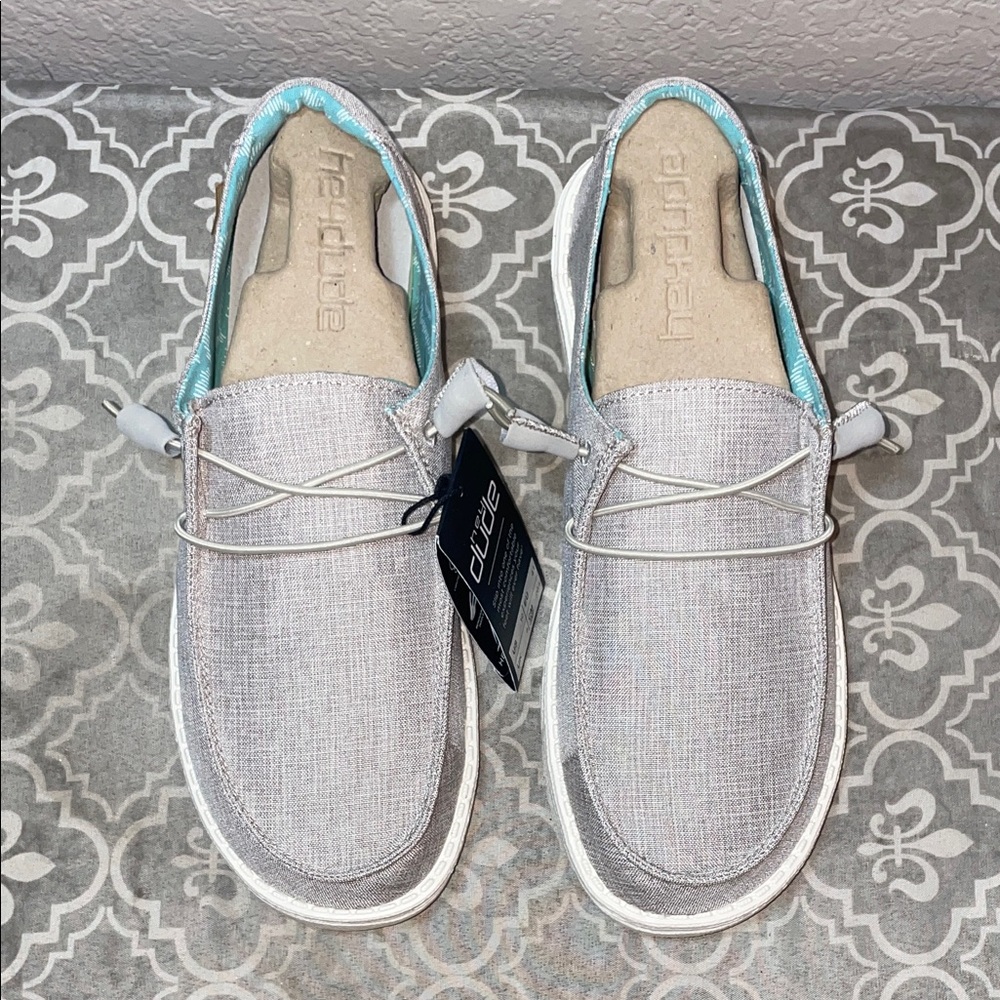 Hey Dude Light Gray Slip-On Loafers